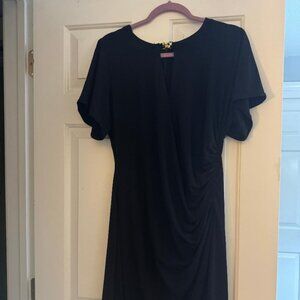 MICHAEL KORS Black Dress with Gold Chain Neckline - Perfect Holiday LBD!